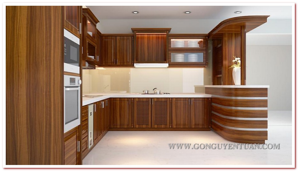 Tủ bếp acrylic đẹp